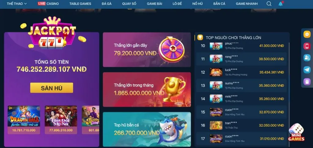 Các trò chơi đa dạng tại b888bet trang chủ chính thức